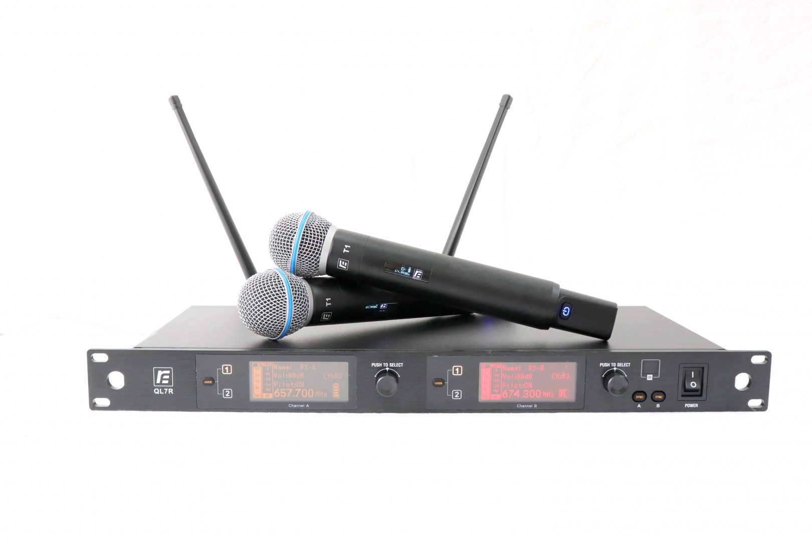 RFIntell QL7R/T1-A 651,800-683,400 МГц 2-канальная радиосистема с 2-мя ручными микрофонами в Сарове