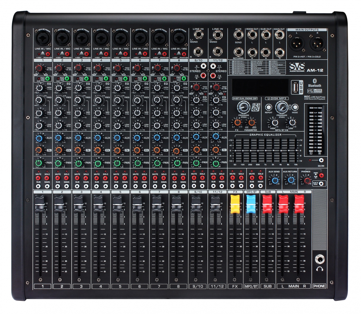 SVS Audiotechnik mixers AM-12 Микшерный пульт аналоговый, 12-канальный в Сарове