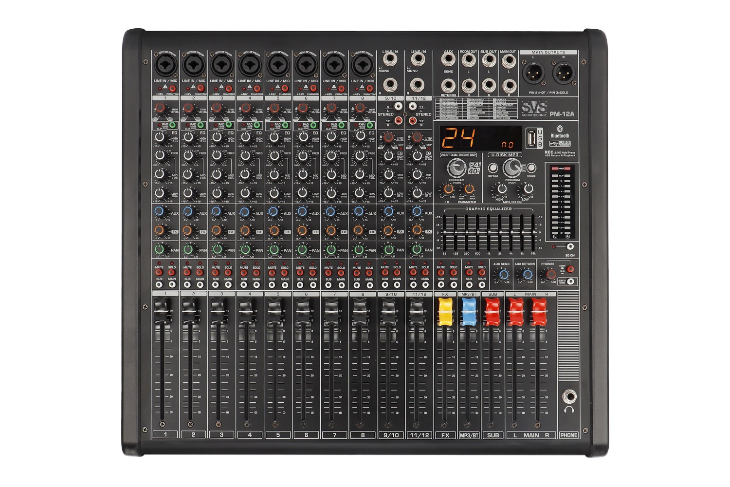 SVS Audiotechnik mixers PM-12A Активный аналоговый микшерный пульт, 12-канальный в Сарове